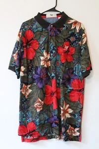 Thomas E Wilson Men's 100% Cotton Kapalua Floral Polo Shirt Size L - Picture 1 of 6
