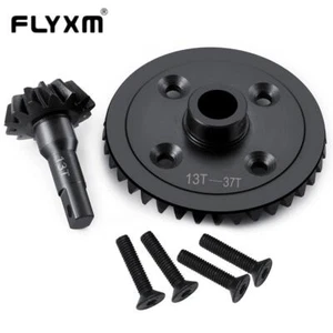 Für Traxxas E-Revo - Hartstahl Spiralgetriebe (13T/37T) - 2 Stück - Schwarz - Bild 1 von 6