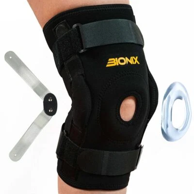 Hinged Knee Support Brace Swollen Tendon Ligament Meniscus Injury Stabilizer - Image 1 of 4
