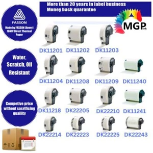 Compatible Brother DK11201 DK11202 DK11209 DK11241 DK22205 DK22210 QL570 QL700 - Picture 1 of 19