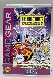 Dr. Robotnik's Mean Bean Machine (Sega Game Gear, 1993) SOLO MANUAL - Imagen 1 de 2