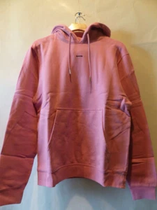 SANDRO MENS COMFORTABLE HOODIE SWEATSHIRT WITIH LOGO EMBROIDERY IN ROSE SIZE M - Picture 1 of 3