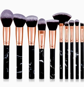 10 Pcs Make up Brushes Eye shadow Blusher Face Powder Makeup Brush UK - Picture 1 of 2