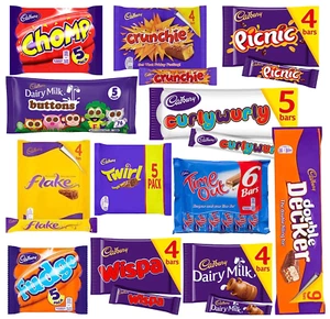 Scatola di cioccolato Cadbury - 60 barrette di cioccolato sfuso dei preferiti di Cadbury - Foto 1 di 3