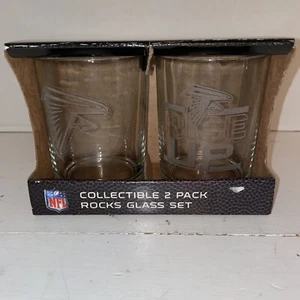 Atlanta Falcons Whiskey Glasses Set Of 2 - Picture 1 of 5