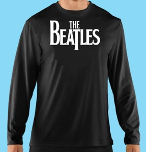 Langarm-T-Shirt schwarz, Konzert, klassische Rockmusik, Beatles, 100 % Baumwolle - Bild 1 von 2