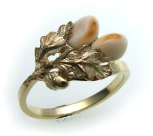 Grandel Ring Damen echt Gold 333 Jagdschmuck Grandelschmuck 8kt - Picture 1 of 2