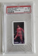 1979 Alan Hansen Geo. Bassett & CO. Football 1979-80 #38 EX-MT 6