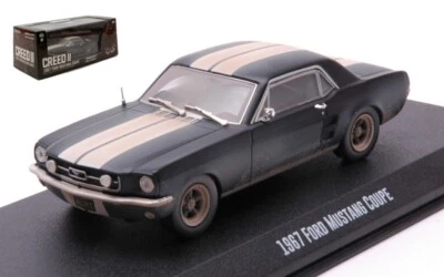 MODELLINO AUTO STATICO GREENLIGHT FORD MUSTANG COUPE' 1967 CREED II NERO 1/43 - Immagine 1 di 4