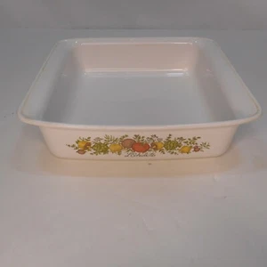 Plato para hornear cuadrado de colección Corning Ware Spice of Life L'Echalote P-322 8x8x2 - Imagen 1 de 4
