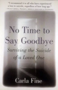 No Time to Say Goodbye: Surviving the Suicide of a Loved One by Carla Fine  - Picture 1 of 1