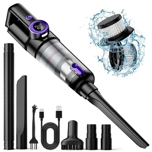 15000PA Cordless Handheld Vacuum Cleaner Car Auto Home Digital Display LED Light - Picture 1 of 13