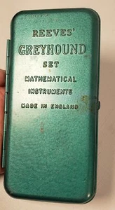 Reeve's Greyhound Mathematical Set Metal Instruments England ADV1 - Picture 1 of 8