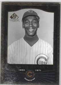 ERNIE BANKS CHICAGO CUBS 2001 UPPER DECK SP LEGENDARY CUTS BASEBALL CARD - Picture 1 of 2