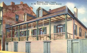 New Orleans French Quarter Madame Johns Legacy Louisiana 1940 Postcard - Picture 1 of 2