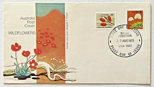 FDC First Day Cover 1975 Australia Post Cover WILDFLOWERS 18c 45c - Picture 1 of 2