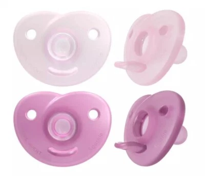 Philips Avent Soothie orthodontischer Beißring 0-6 Monate Mädchen, 2 Stück
