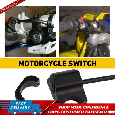 Faro antiniebla foco antiniebla manillar moto 7/8"" 22 mm interruptor doble encendido apagado 12V Foto 1 de 4