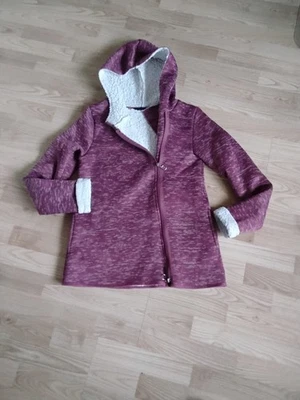 Bordorote Damen Sweatjacke Mit Teddyfutter von Janina Gr.36 - Bild 1 von 4