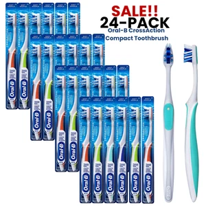 24er Pack!! Oral-B CrossAction Compact Head Handzahnbürste, 23 weiche Borsten - Bild 1 von 5