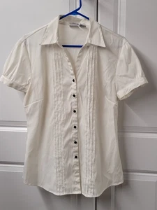 Essential DCC Missy Blouse Top Women's Size: XL CUTEST Button Stretch - Picture 1 of 10