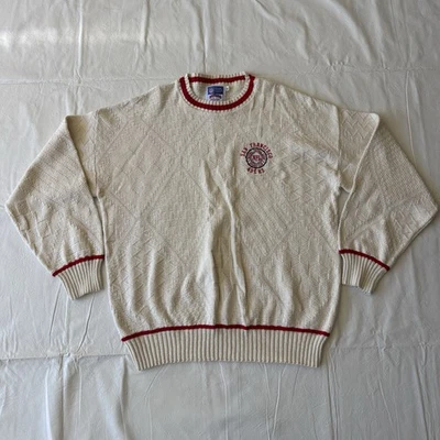 Vintage NUTMEG NFL  ATHLETIC  SWEATER  SF 49ERS  National Football league XL C03 - Image 1 of 4