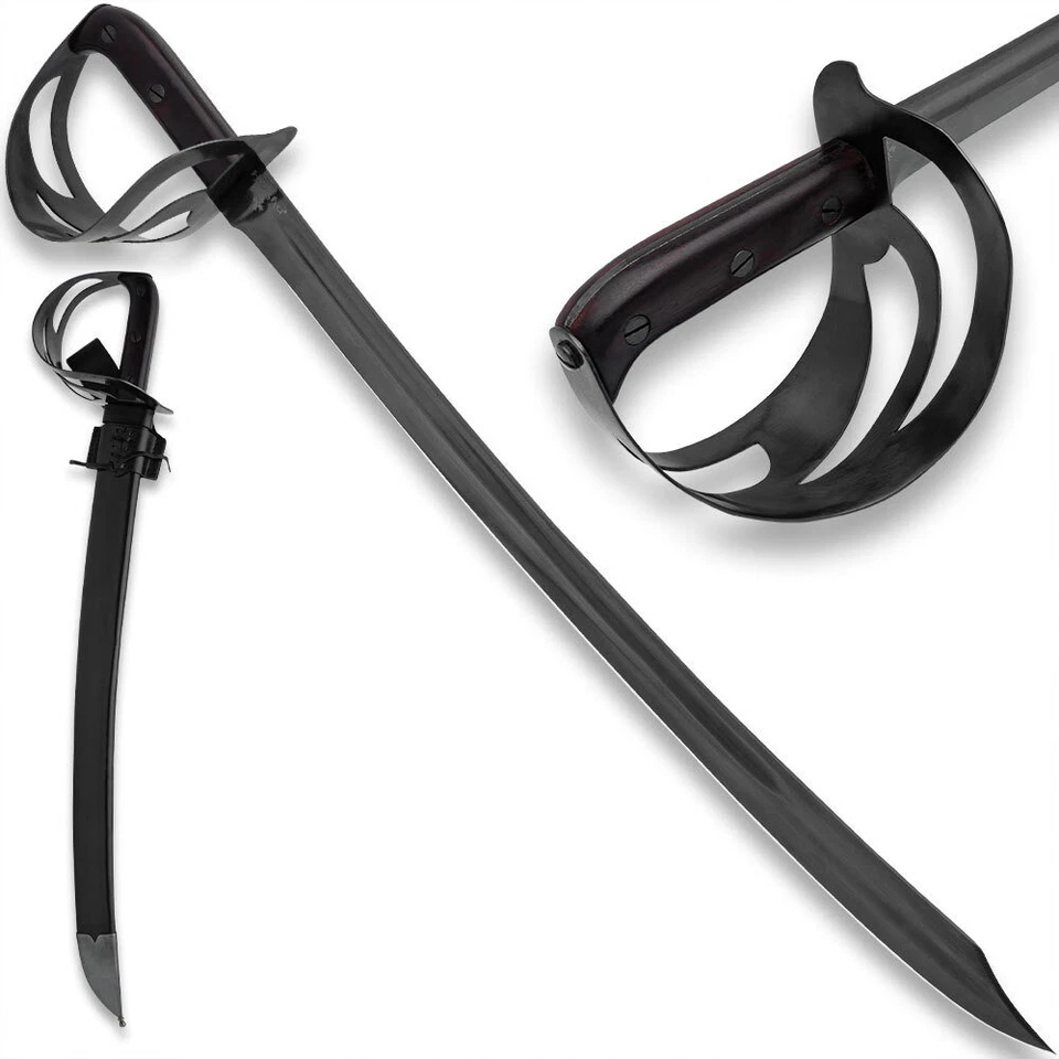 Honshu 1917 гибридный Cutlass | лезвие из углеродистой стали | пиратский меч | общий 31 1/8" - Изображение 1 из 4