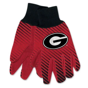 Georgia Bulldogs Gloves Two Tone Style Adult Size - Picture 1 of 1