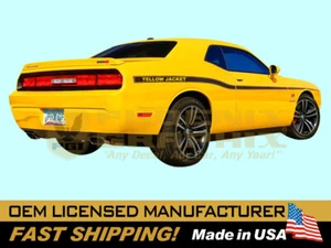2012 Challenger Yellow Jacket s Decals Stripes fits2008 2009 2010 2011 2013 2014 - Picture 1 of 1