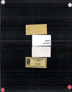 705091 Einschreibezettel Rekozettel R-Zettel Sigmundsherberg - Bild 1 von 1