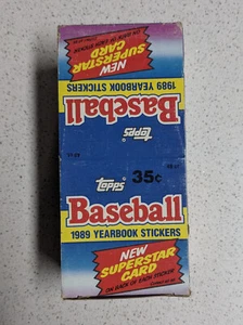 1989 topps baseball yearbook sticker box - Picture 1 of 2