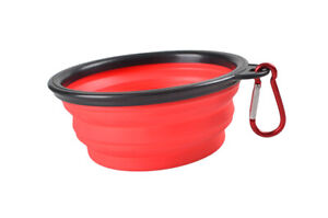 Collapsible Dog Folding Silicone Bowl Outdoor Travel Portable Pet Food Container