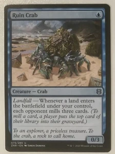 RUIN CRAB 075 Zendikar Rising MTG Magic NM Rare - Picture 1 of 1