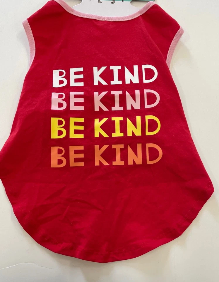 S/M Botas y Barkley Be Kind Perro Camiseta sin mangas Camisa Ropa para mascotas Día de San Valentín  Foto 1 de 1