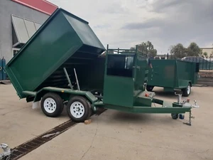 8X5 Tandem Tipper Lawn Mower Trailer - Picture 1 of 9