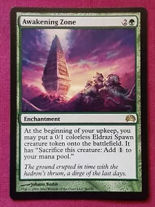 Magic The Gathering PLANECHASE 2012 AWAKENING ZONE green card MTG - Picture 1 of 2
