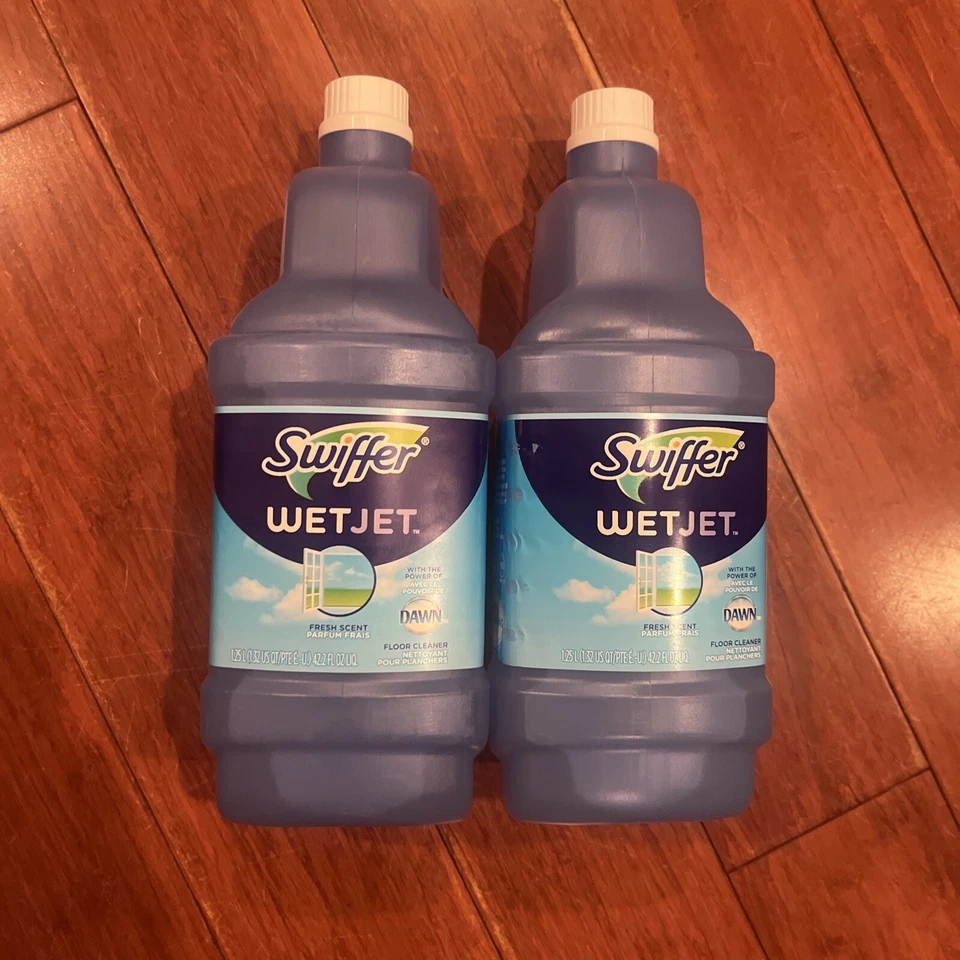 2 refis de limpador de piso Swiffer WetJet aroma fresco 42,2 oz - Imagem 1 de 1