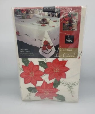 Ropa de casa Colección de vacaciones Mantel de encaje de pascua cuadrado 52"x52" Foto 1 de 3