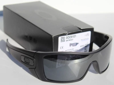 OAKLEY Batwolf POLARIZED Sunglasses Matte Black Ink/Black Iridium NEW OO9101-35 - Image 1 of 4