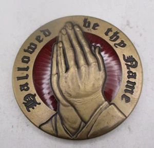 Moneda de desafío religioso de la oración del Señor santificado sea tu nombre / DIOS - Imagen 1 de 4