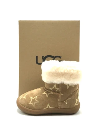 *NEW* Toddler UGG WINTER BOOTS SAMMEE IRIDESCENT STAR (TD) BROWN (1157633T CLDR) - Image 1 of 4