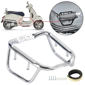 Floor Board Side Rack Carrier Chrome For Vespa Primavera Sprint 50 125 150 - Picture 1 of 10
