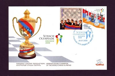 2009 Armenia Double Champion World Chess Olympiad Maxi Dresden Olympic First Day - Image 1 of 2