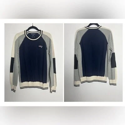 NUEVO Suéter Cutter & Buck New England Patriots Stride Colorblock 100% Algodón L Foto 1 de 4