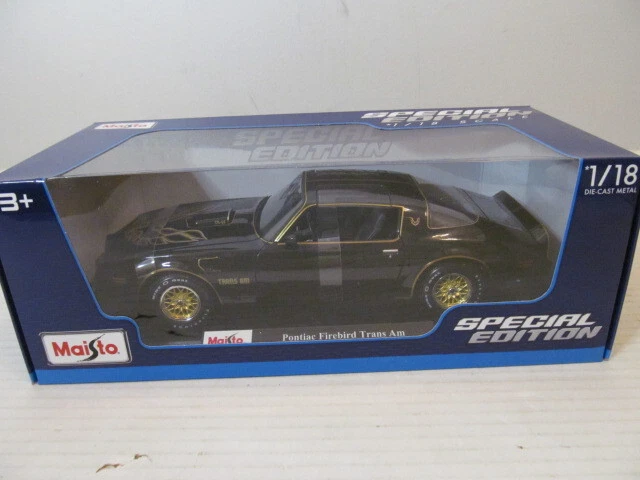 MAISTO 1 18 1978 PONTIAC FIREBIRD TRANS AM DIE-CAST BLACK 31464