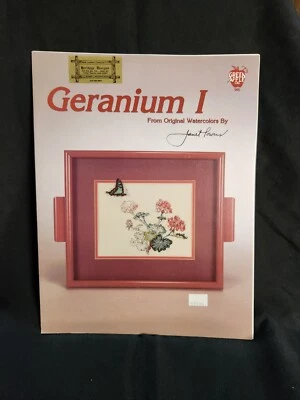 Green Apple Co. Counted Cross Stitch Leaflet - GERANIUM I - JANET POWERS - Image 1 of 4