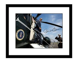 Barack Obama 8x10 Signed photo print Marine One helicopter US president American - Picture 1 of 2