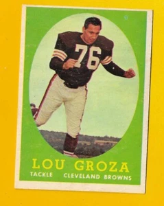66073 1958 Topps #52 Lou Groza MARRONI EX/MT+ - Foto 1 di 3