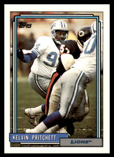 1992 Topps Kelvin Pritchett #660 Detroit Lions NFL Football