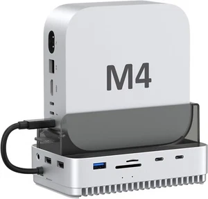 Mac Mini M4 Pro Dock 40Gbps Thunderbolt 5 SSD Gehäuse 8TB Hub Ständer - Bild 1 von 8